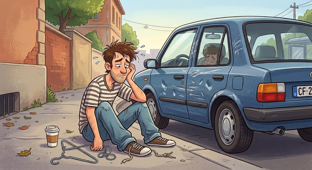 Aprire l’auto con un laccio o una gruccia? Perché i trucchi da internet fanno solo danni